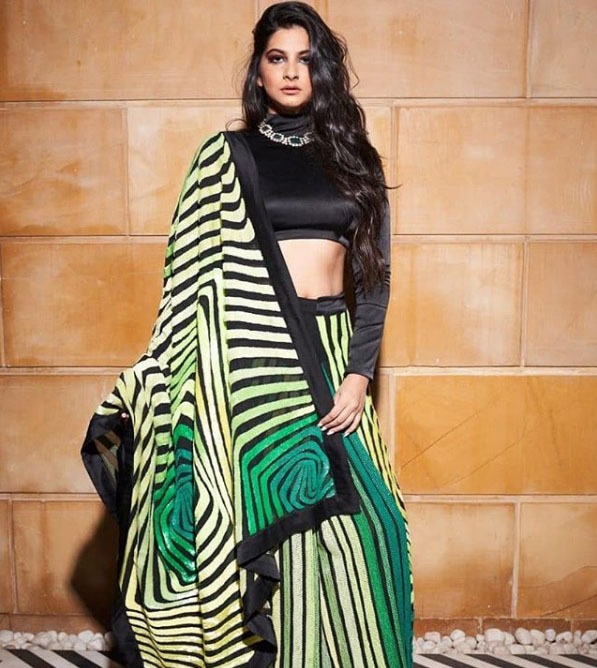 The Front Pallu Pose